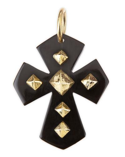 Pembeni Dark Horn Cross Pendant