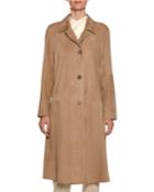 Lamb Leather Suede Trench Coat