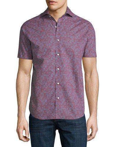 Geo-print Short-sleeve