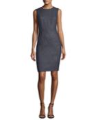 Jewel-neck Sleeveless Cashmere-blend