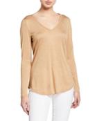 Kenneth V-neck Featherweight Jersey Top