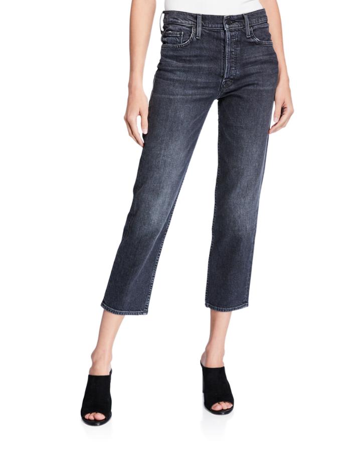 The Tomcat High-rise Straight Cropped Jeans