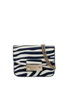 Julia Mini Zebra-print Leather Crossbody Bag