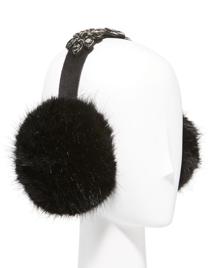 Jeweled Faux-fur Earmuffs