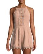 Kiara Lace-trimmed Romper