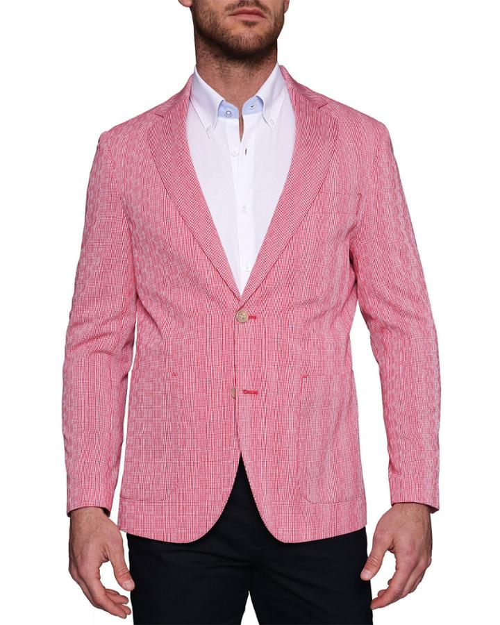 Men's Textured Seersucker