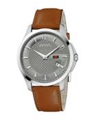 40mm G-timeless Round Watch W/ Leather