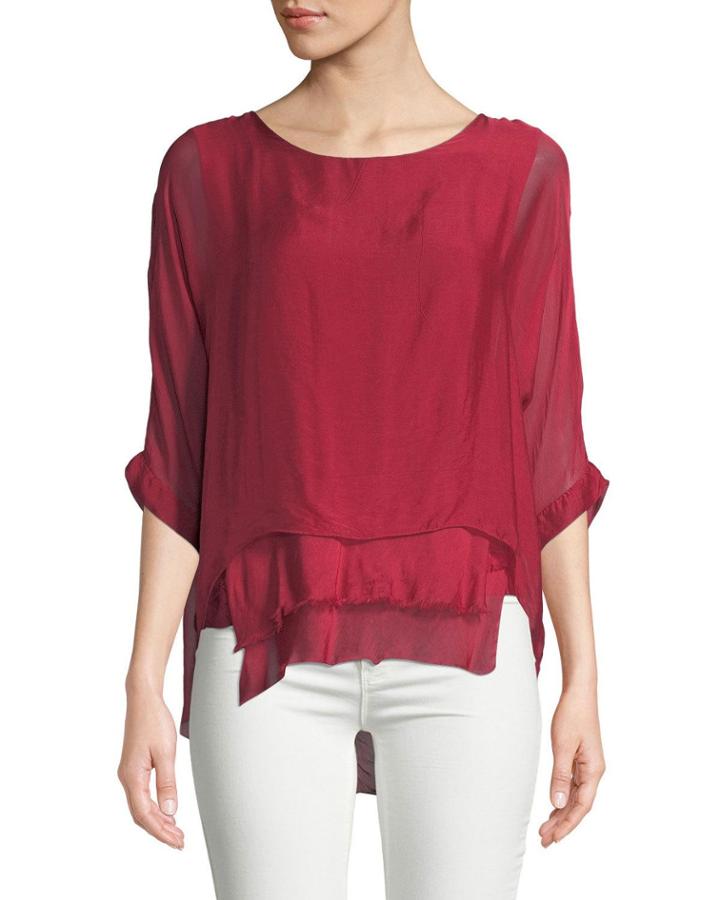 Chiffon Raw-edge