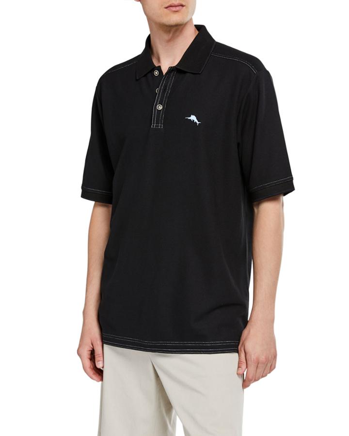 Men's Black Custom Emfielder Polo