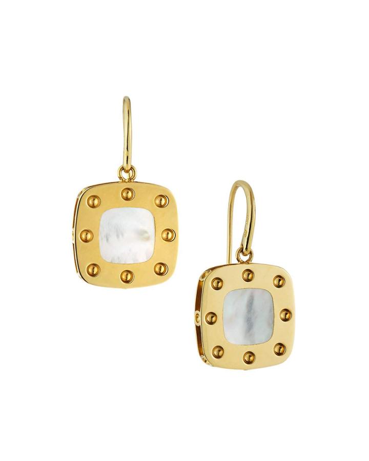 Pois Moi 18k Mother-of-pearl Drop Earrings