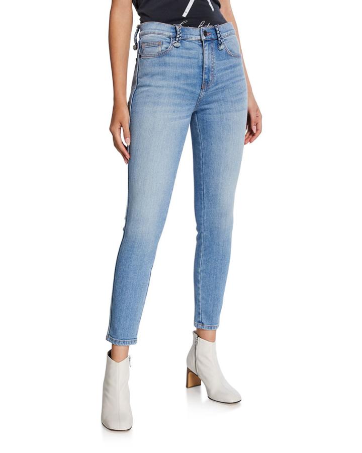 The Braided High-waist Stiletto