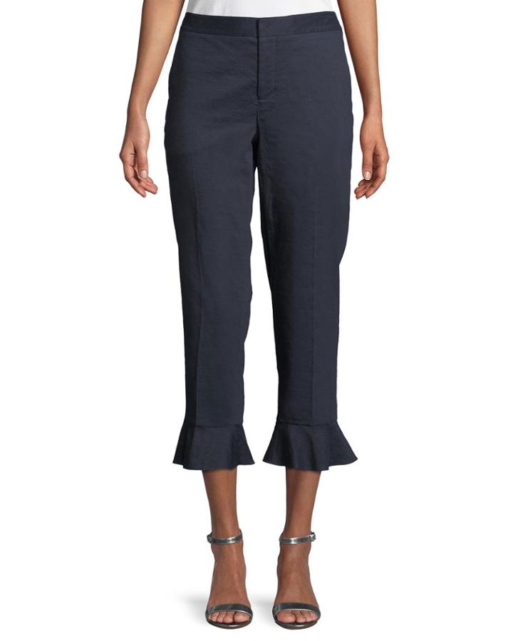 Carenza Flare-cuff Cropped Pants