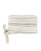 Chain-trim Fabric Necklace