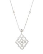 Diamond Lace Pendant Necklace,