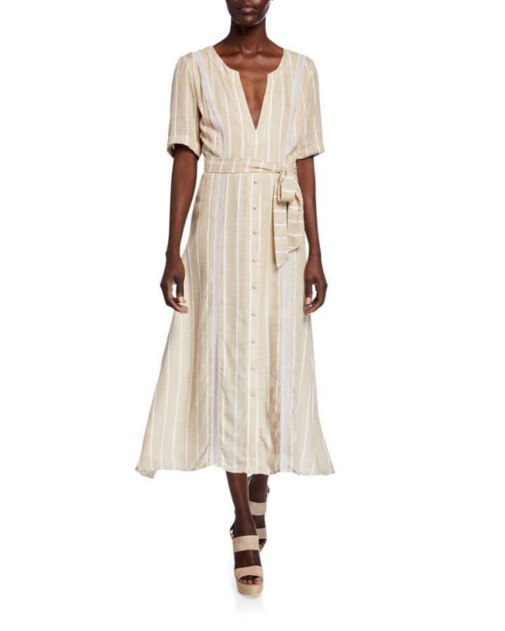 Es Palmer Stripe A-line Dress