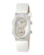 Small Signature Mother-of-pearl Watch W/ Leather