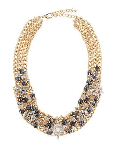 Crystal Star Statement Necklace
