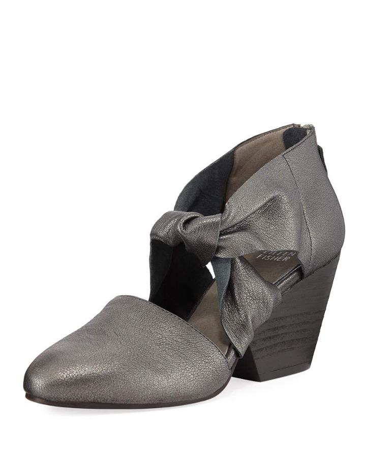 Margot Metallic Knotted Booties