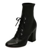 Palmer Stretch Napa Lace-up Bootie, Black