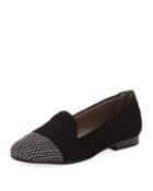 Nicia Studded Woven Leather