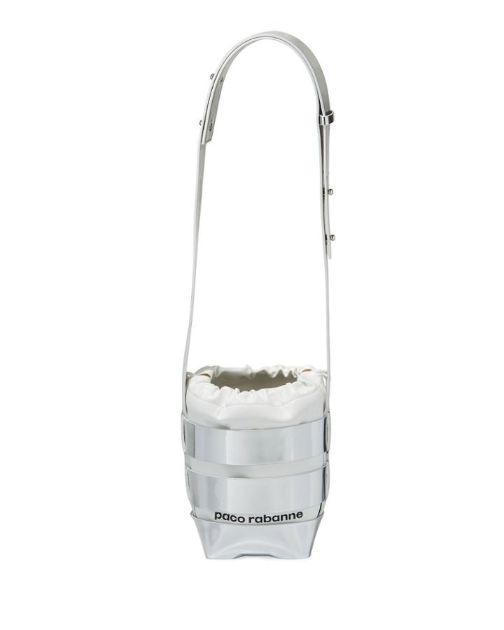 Cage Mini Mirrored Hobo Bag,