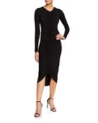 High-roller Ruched Body-con Dress