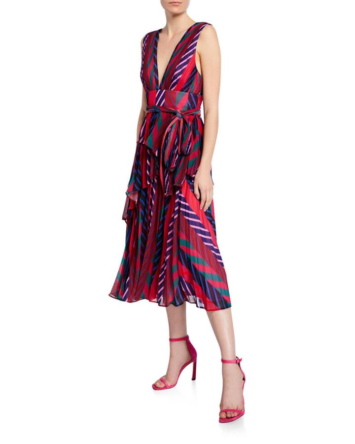 Sugar And Spice Pleated Striped