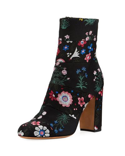 Floral-jacquard High Boot,