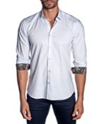 Men's Modern-fit Herringbone Long-sleeve