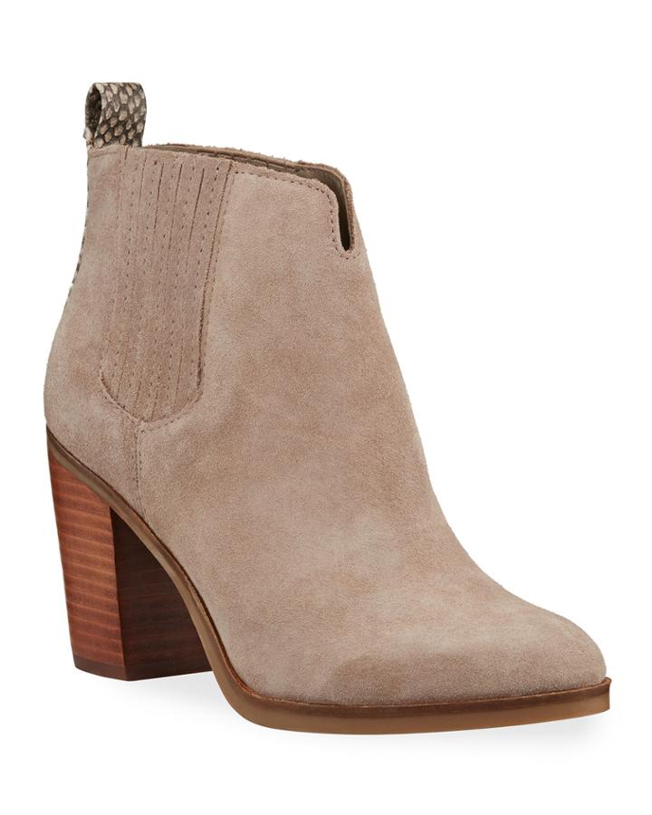 Sheri Suede Western Booties