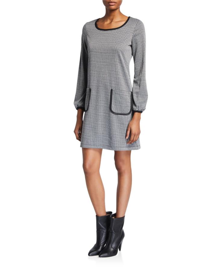 Gingham Long-sleeve Patch-pocket