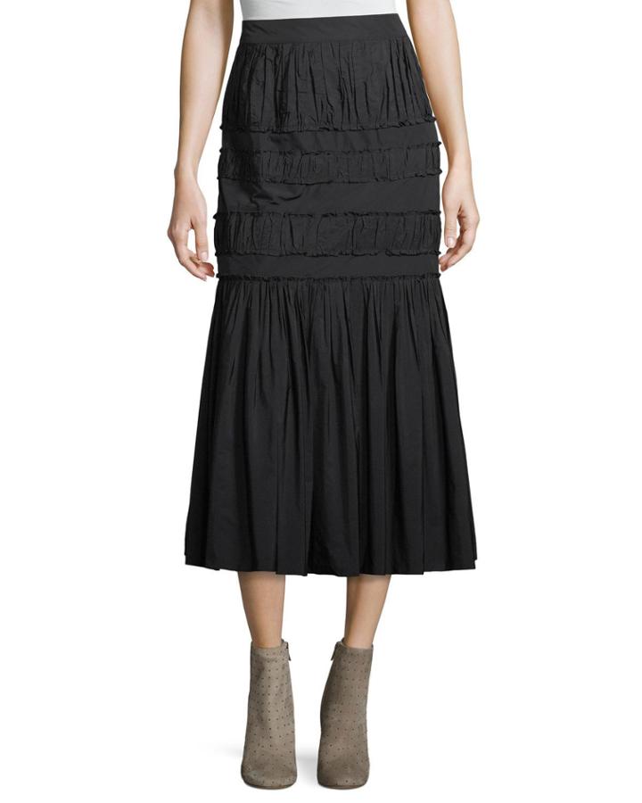 Sevilla Pleated Taffeta A-line