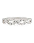 18k Crisscross Diamond Pav&eacute; Ring,