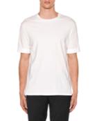 Men's Poplin-trim Jersey T-shirt
