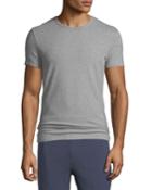 Men's Crewneck Stretch-cotton T-shirt, Gray