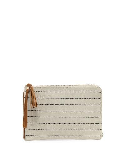 Fabric Zip-around Flat Pouch