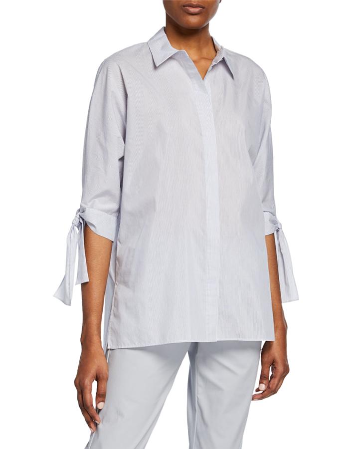 Saige Tie-cuffs Breezy Blouse