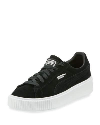 Suede Platform Lace-up