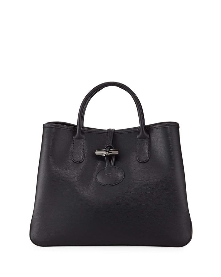 Roseau Leather Top-handle Tote Bag