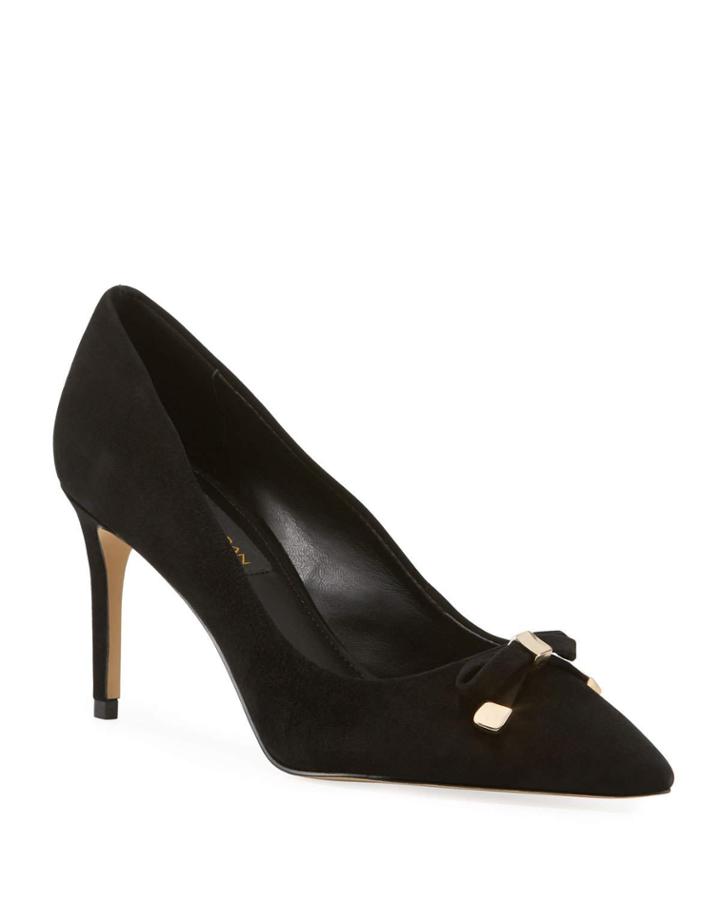 Livi Suede Bow Pumps