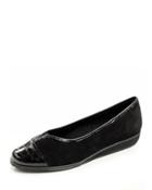 Abaka Suede Flat, Black
