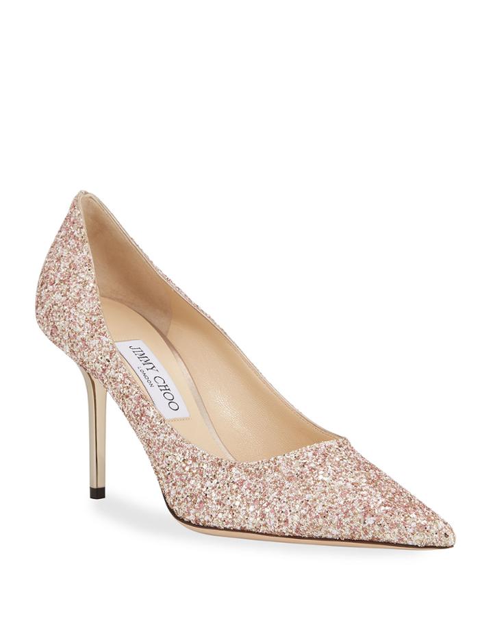Love Glitter Cocktail Pumps