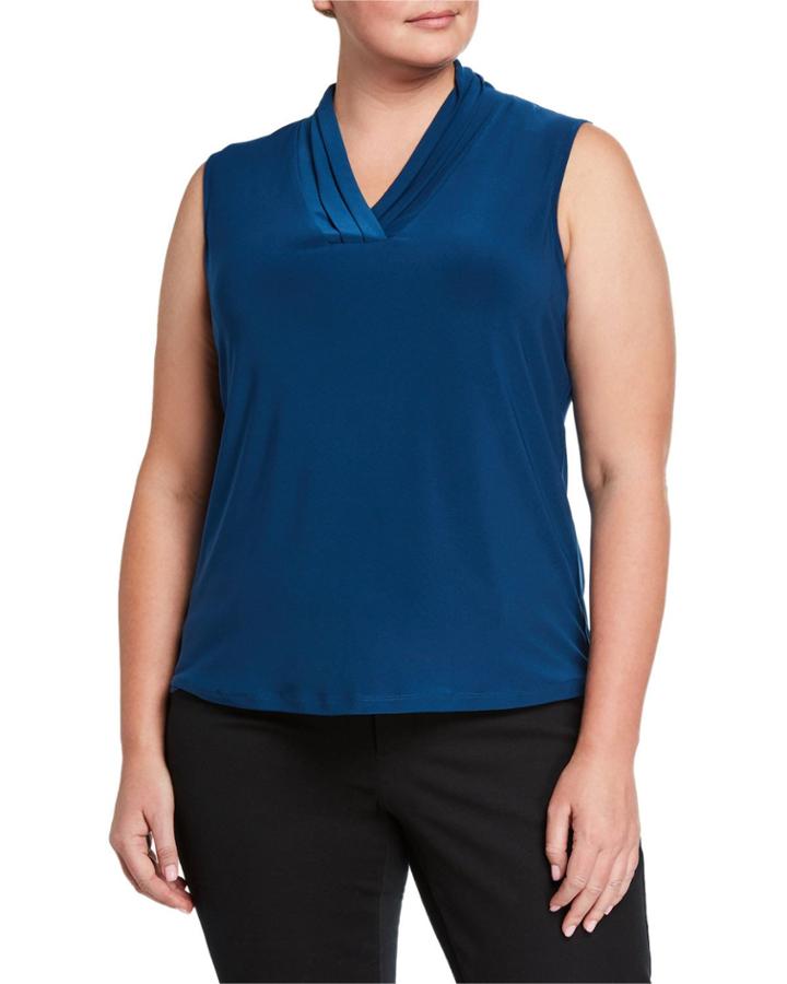 Plus Size Triple Pleated