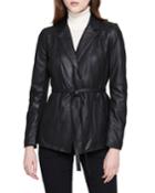 Glove Lamb Leather Belted Jacket