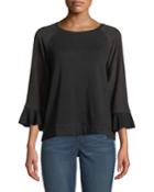 Martha Ruffle-sleeve