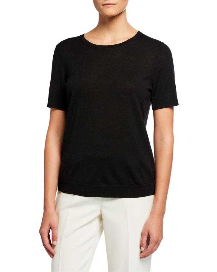 Jersey Knit Short-sleeve Wool