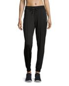 Zipper-pocket Jogger Pants, Black