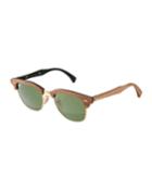 Men's Wood/metal Brow-line