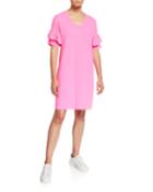 Short-sleeve T-shirt Ruffle Dress