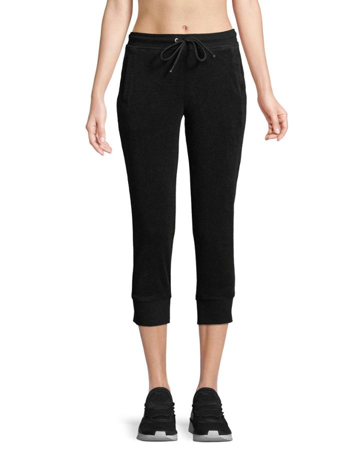Cropped Terry Jogger Pants